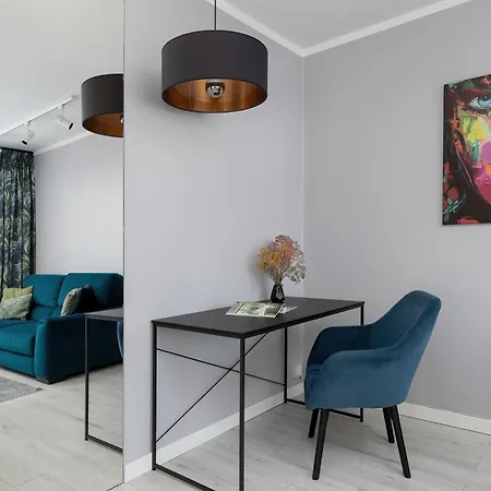 Modern City View Apartment In Szczecin With Balcony & Workspace By Noclegi Renters * Szczecin