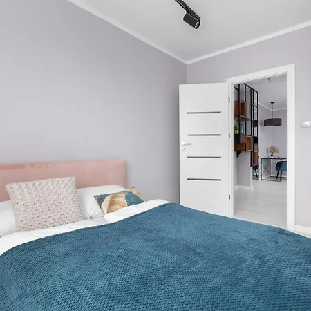 White And Blue In With View And Desk By Renters * Szczecin